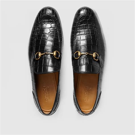 gucci jordaan loafer mens|Gucci jordaan crocodile loafer.